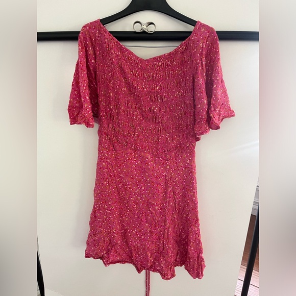 NWT Free People Florence Mini Dress in Femme Combo Pink XL - Picture 3 of 8